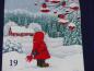 Preview: Patchworkstoff Tomtens Village Panel Adventskalender Detailansicht im Schnee